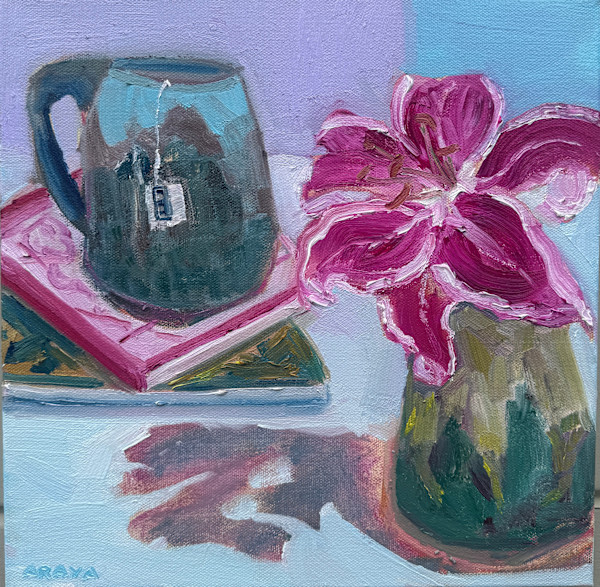 Morning vibe with tea and some books by ARAYA BERGSTEIN, Image 1.