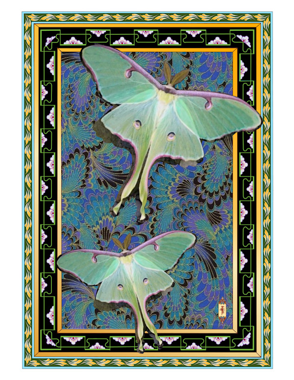 Luna Moths by Theresa Tantawi, Image 1.
