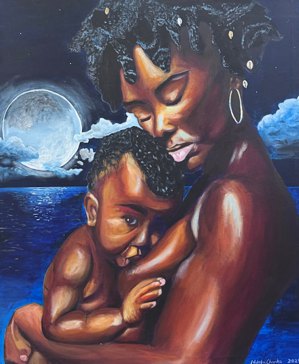 Black Woman & Child by Nikolai Charles