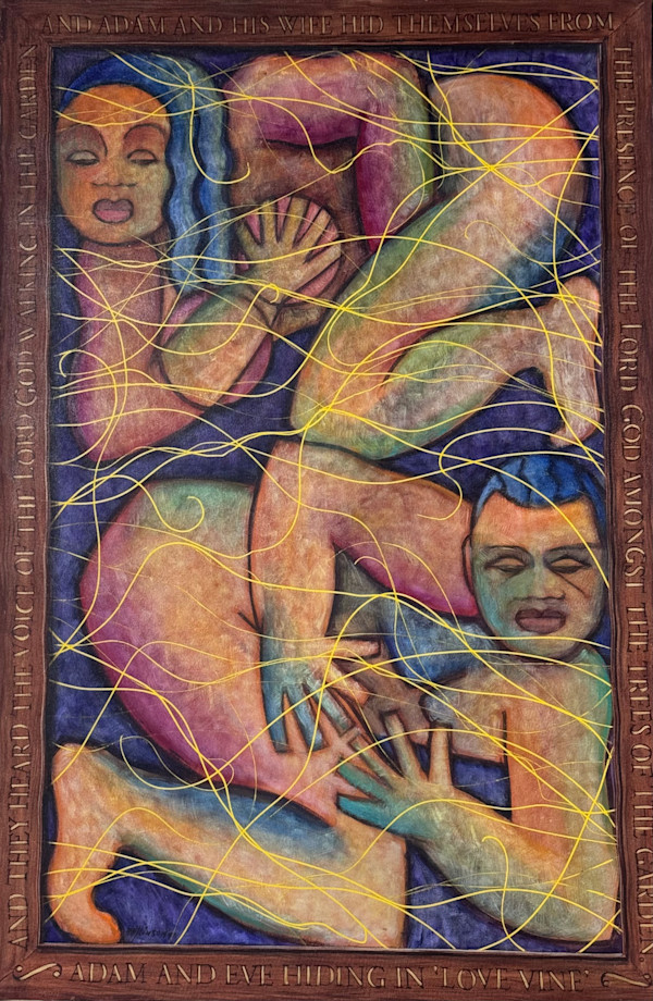 Adam And Eve Hiding In The Love Vine by Arthur Atkinson, Image 1.