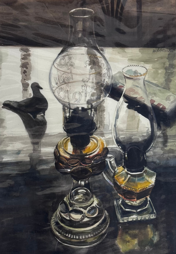 Lamps With Dove by Arthur Atkinson, Image 1.