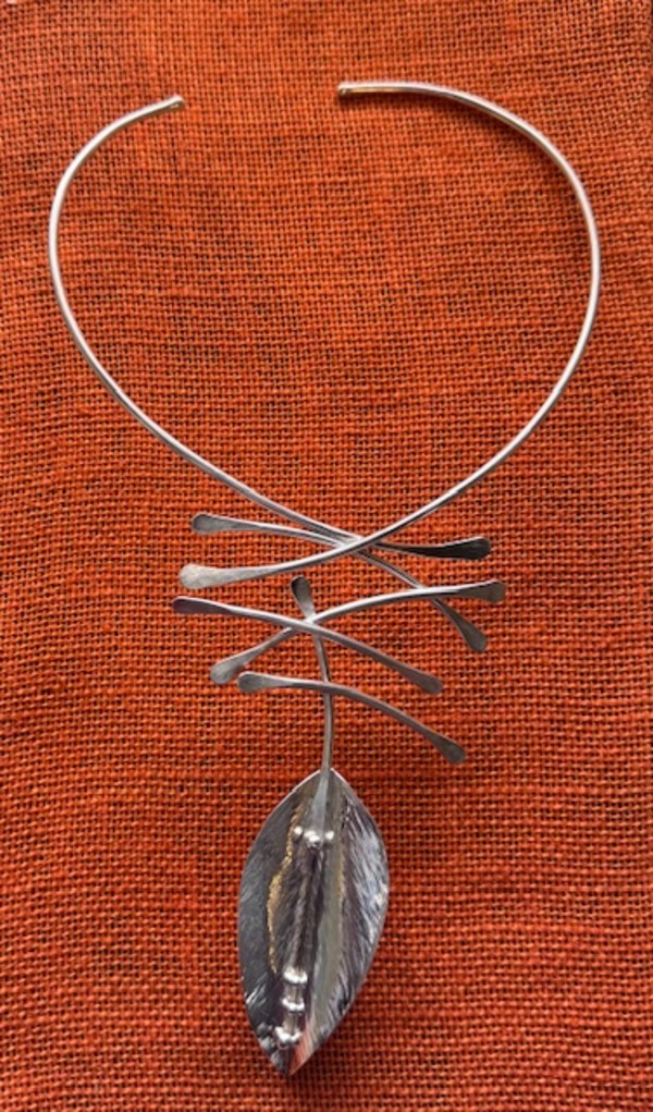 Statement Leaf Necklace by Ichia Tiyi