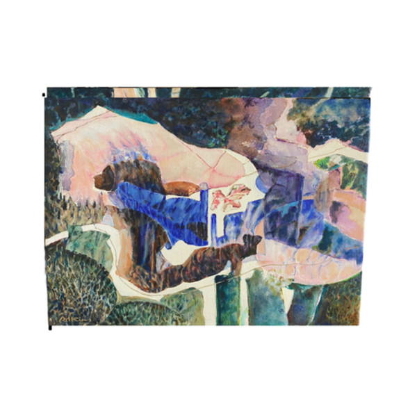 Meditation in Pink and Blue by Michael Alkins, Image 1.