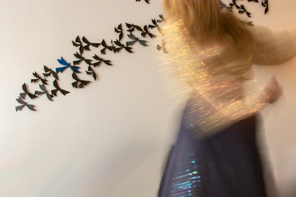 A Self-Portrait in Sparkles by Claire Shoolin, Image 1.