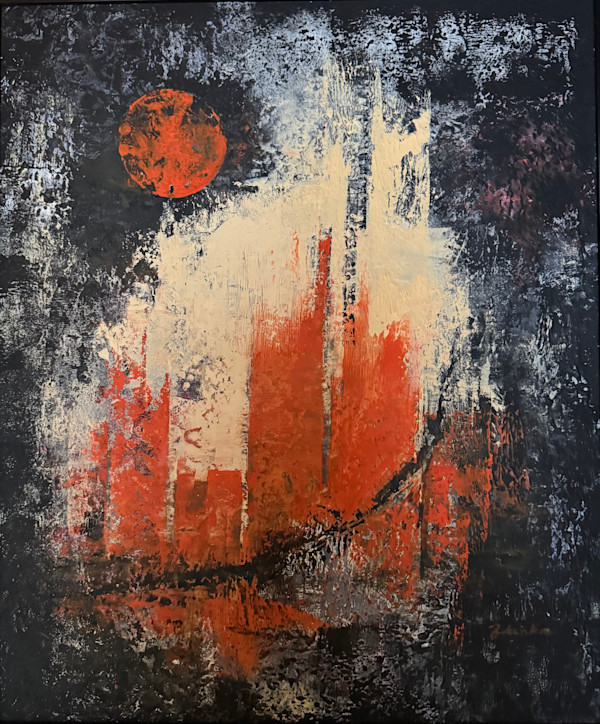 Red Moon by Zdenka Bleile