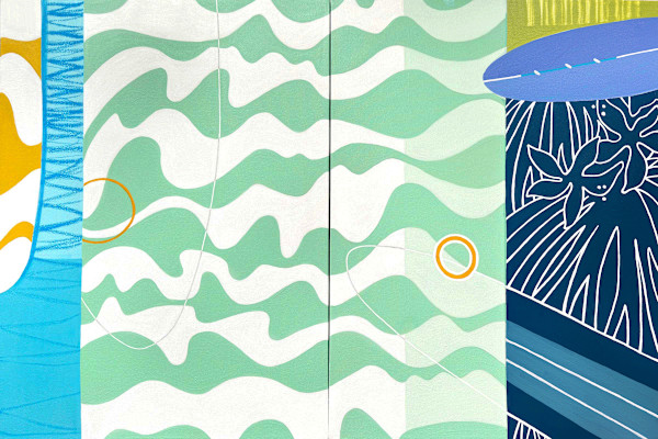 No Shoes. No Shirt. No Problems. (diptych) by Kristen Guest, Image 1.