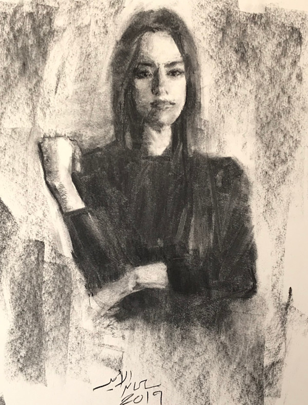 A portrait of a woman by Salman Alameer