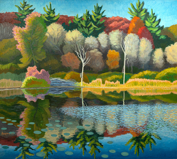 Pond Breeze at Sunset by James Burpee