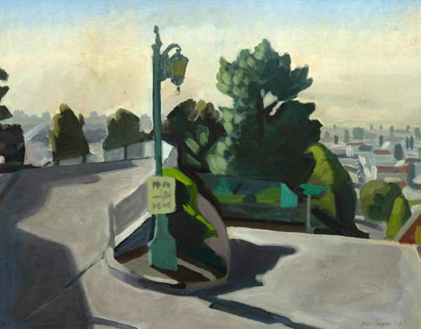 Smoggy Day Oakland by James Burpee