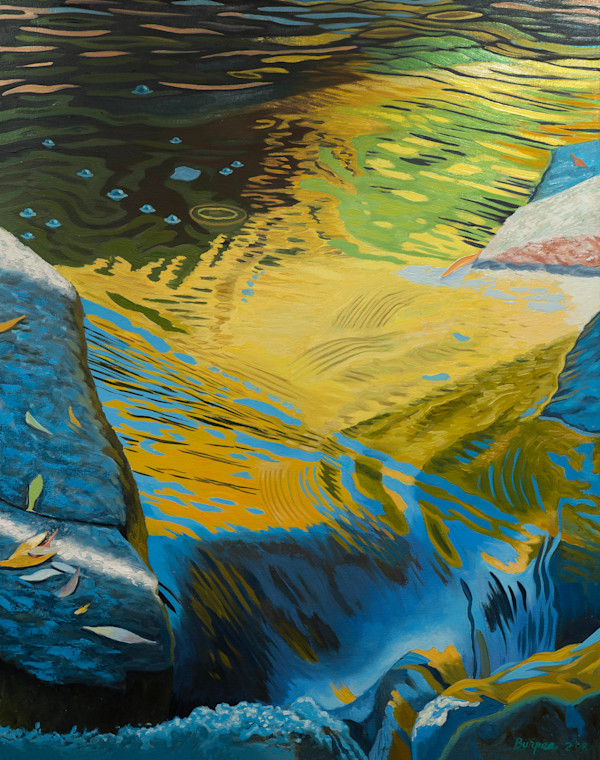 Blue and Yellow Reflections by James Burpee, Image 1.