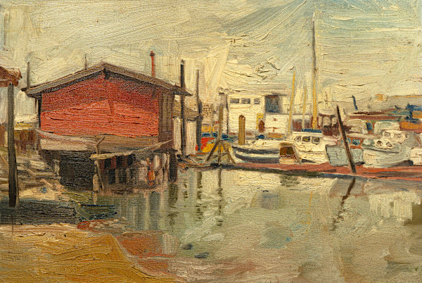 Docked Boats by James Burpee, Image 1.