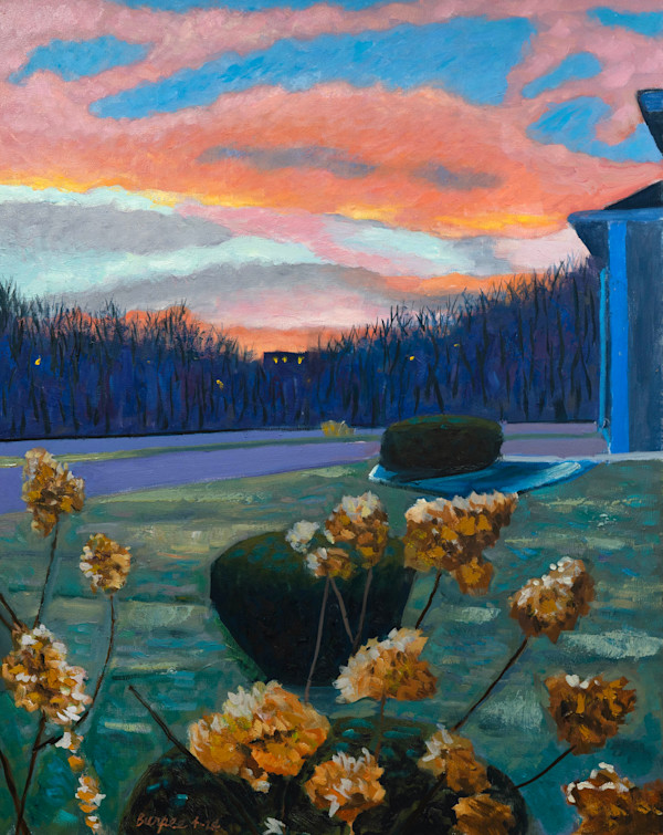 Sunset with Hydrangeas by James Burpee, Image 1.