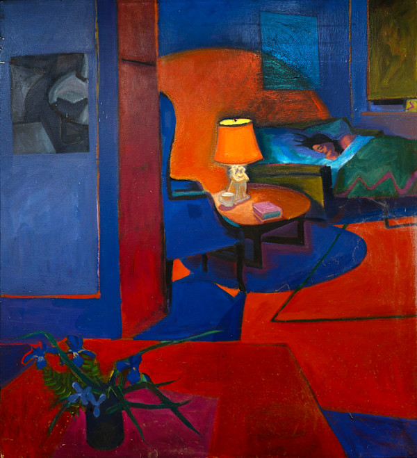 Woman with Lamp by James Burpee
