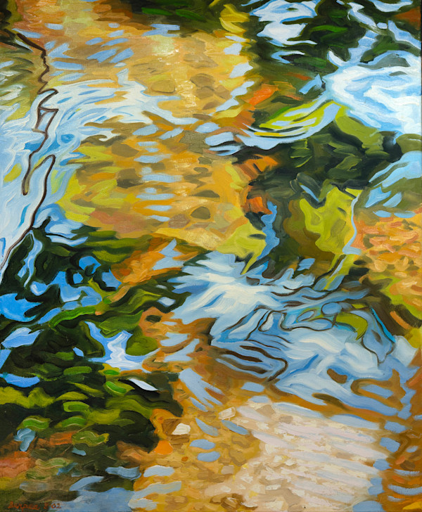 Untitled (Yellow Blue Green Reflection) by James Burpee, Image 1.