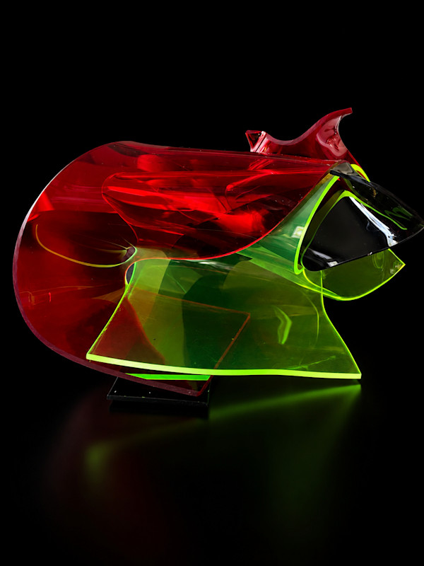 Licht in Form Series  SkulptureAcryl -Lichtbogen by Alex Huelbach, Image 1.