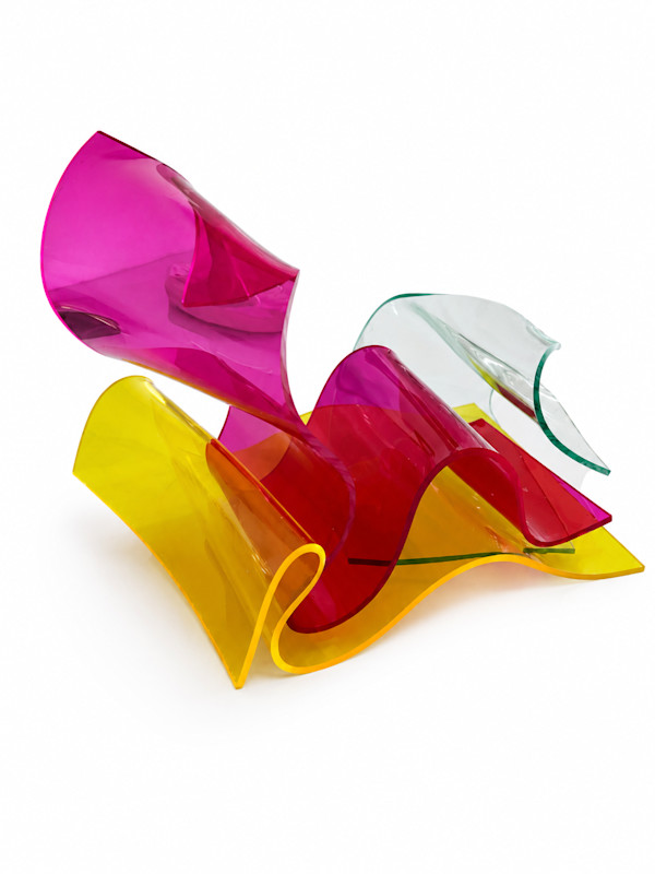 Licht in Form Series  SkulptureAcryl -Farbwelle by Alex Huelbach, Image 1.