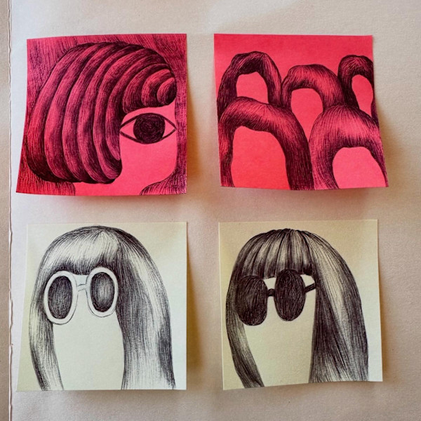 Post-its 2024 by Nolina Burge, Image 1.
