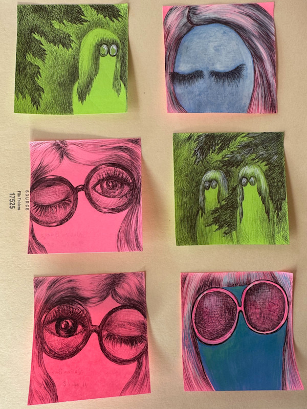 Post-its 2025 by Nolina Burge, Image 1.