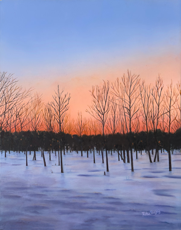 Winter Sunset by Ritu Bajaj, Image 1.
