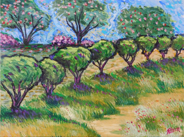 After Van Gogh: The Olive Garden by Ronda Richley