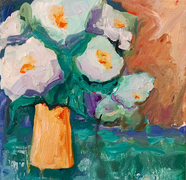 Abstracted Peonies by Ronda Richley