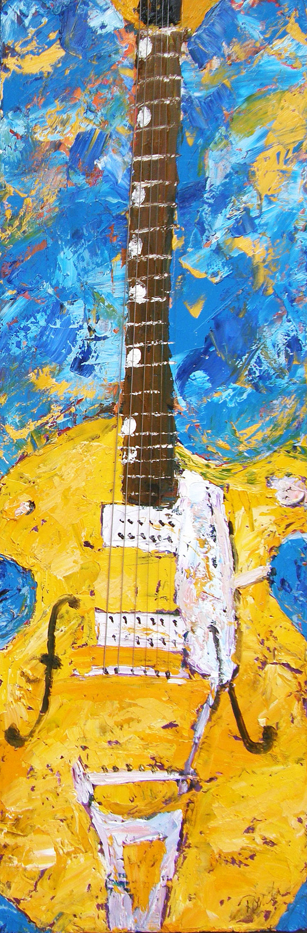 gretsch lemon guitar