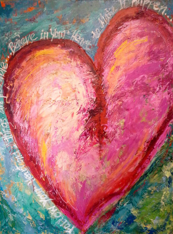 Follow large heart by Ronda Richley