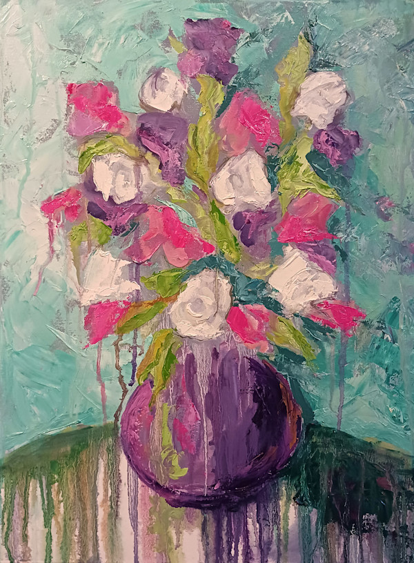 Petals in Purple Embrace by Ronda Richley