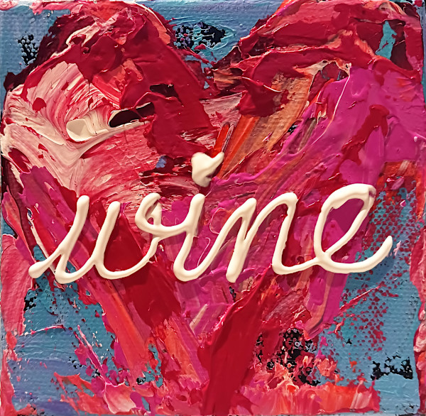 Itty Bitty Wine Heart by Ronda Richley