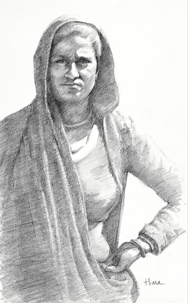 A Rajasthani Lady by Hima  Jain, Image 1.