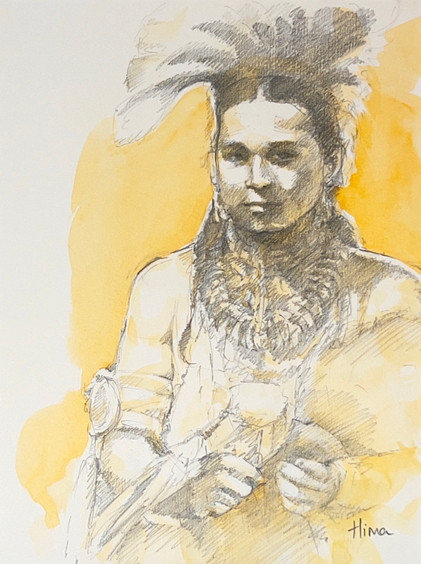 Native American Dancer by Hima  Jain, Image 1.