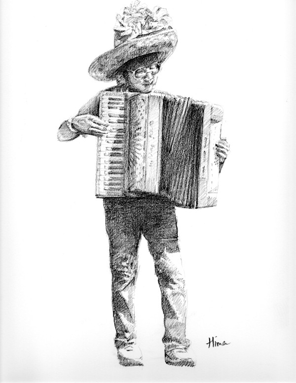 Street Musician in Rome by Hima  Jain, Image 1.