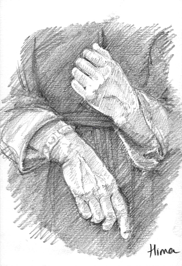 Study, Hands by Hima  Jain, Image 1.