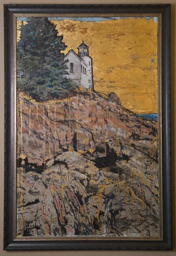 lighthouse bass harbor head by CONCEPTUAL ARTIST                       h. miller, Image 1.