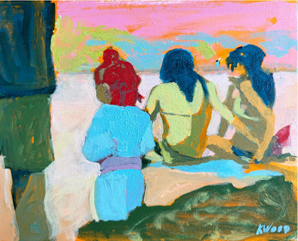 Girls at the Beach by Kimberleigh Wood, Image 1.