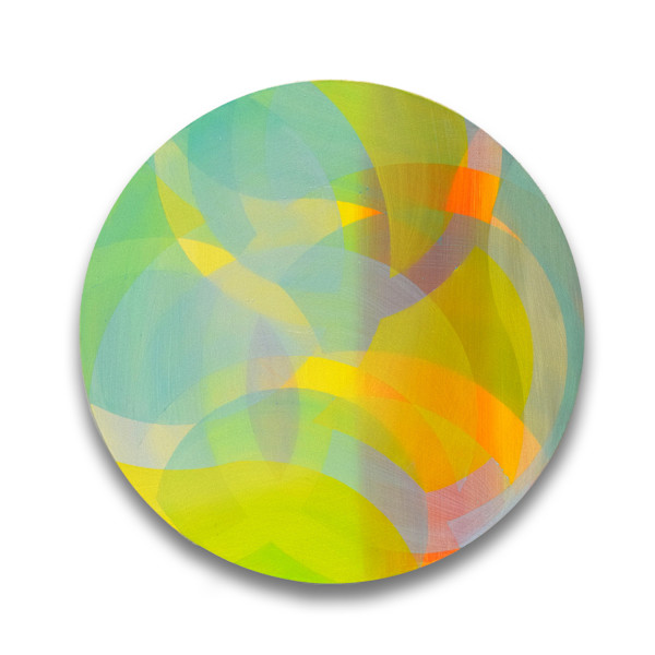 Geoscape Curve Tondo 1 by Mensah Bey, Image 1.