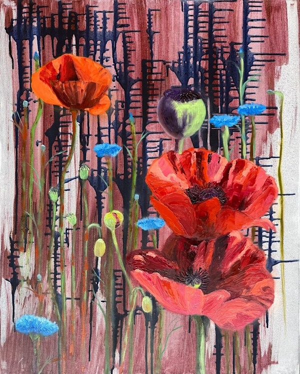 Poppies Abstracted by Letitia Uyak, Image 8.