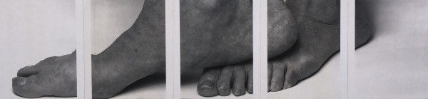 Feet, Five Panels, II, 1989 by John Coplans