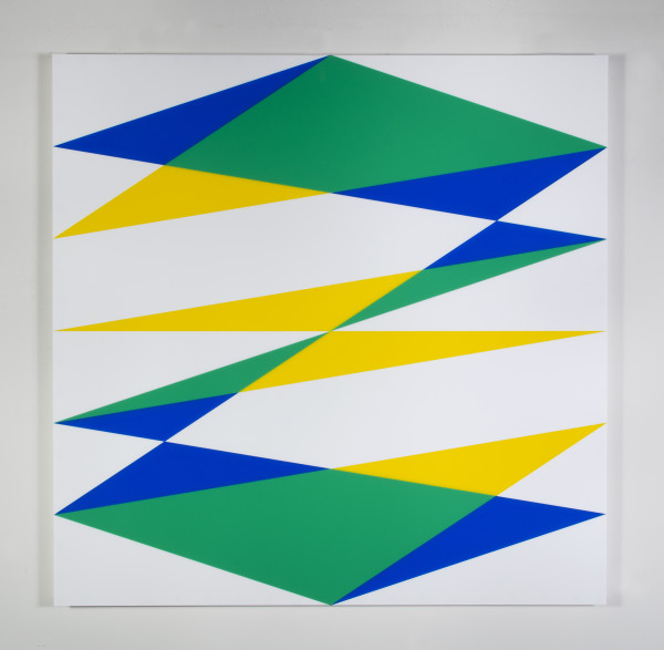 Composition in 2037 Yellow, 2024 Green, 2051 Blue and 7508M White by Brian Zink