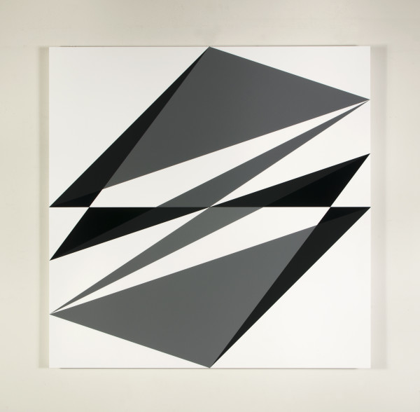 Composition in 3001 Gray, 5424 Charcoal Gray, 2026 Black and 7508M White by Brian Zink