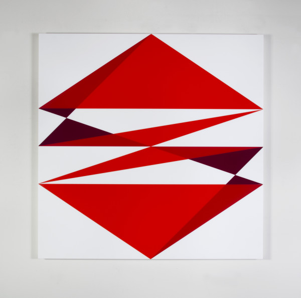 Composition in 2662 Red, 2793 Red, 2240 Maroon and 7508M White by Brian Zink