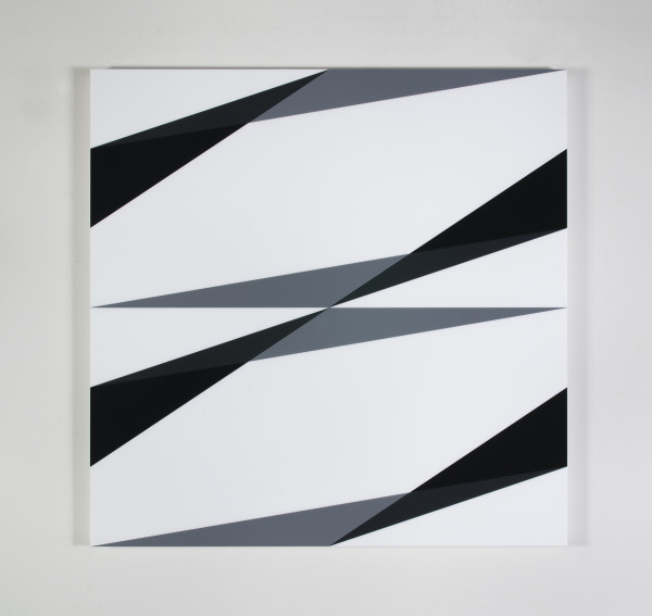 Composition in 3001 Gray, 5424 Charcoal Gray, 2026 Black and 7508M White by Brian Zink