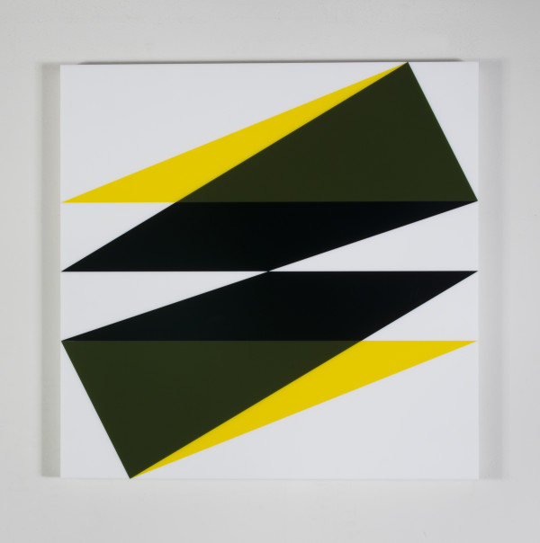 Composition in 2465 Yellow, 141 Olive Green, 2026 Black and 7508M White by Brian Zink