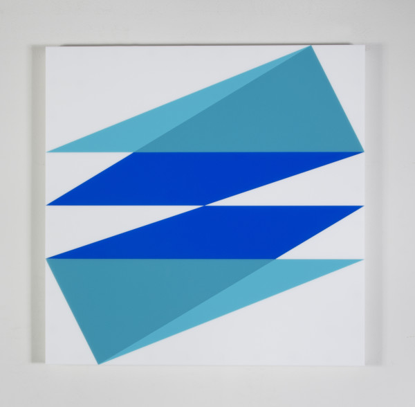 Composition in 2308 Turquoise, 2308 Turquoise, 2051 Blue and 7508M White by Brian Zink