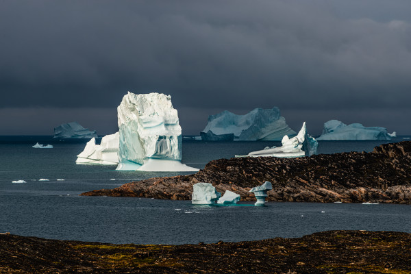 Iceberg Garden, Qeqertarsuaq, Greenland by Stephen Gorman