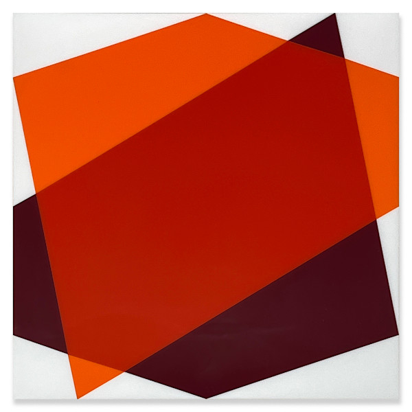 Composition in 2119 Orange, 2240 Maroon, 2662 red and 7508M White by Brian Zink