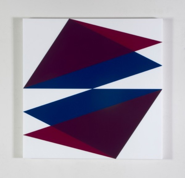 Composition in 2240 Maroon, 2287 Violet, 2114 Blue and 7508M White by Brian Zink