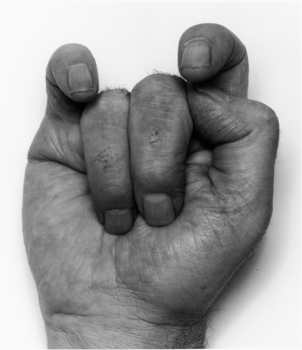 Front Hand, VI, Middle Fingers Down (SP 4 88) by John Coplans