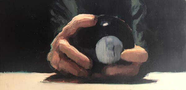 Hands with 8 Ball by Emily Eveleth 