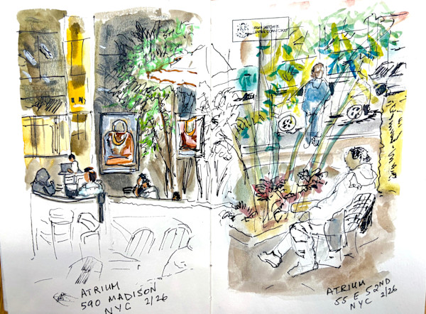 NYC Midtown Atriums by Susan Schapira, Image 1.